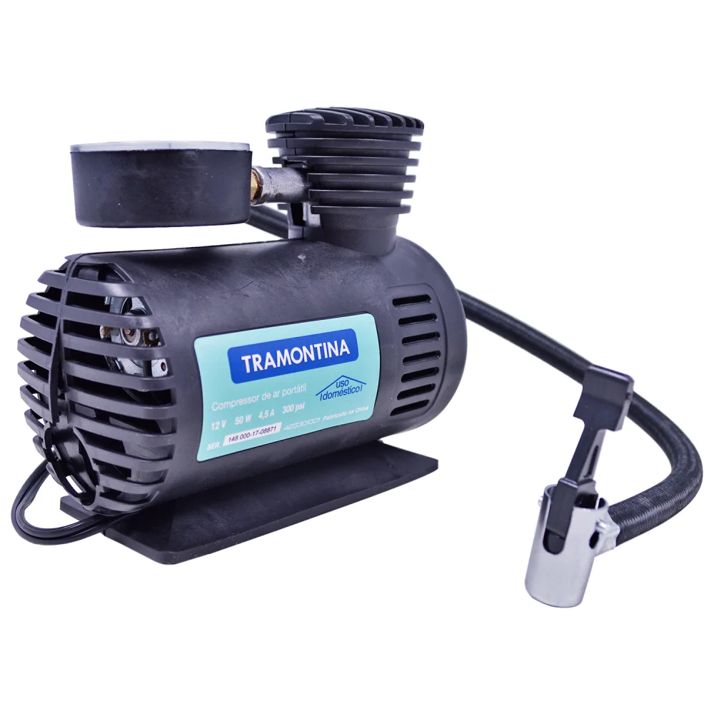 Compressor Tramontina Ar Direto Portatil 300 PSI 50W 12V - Casa & Vídeo