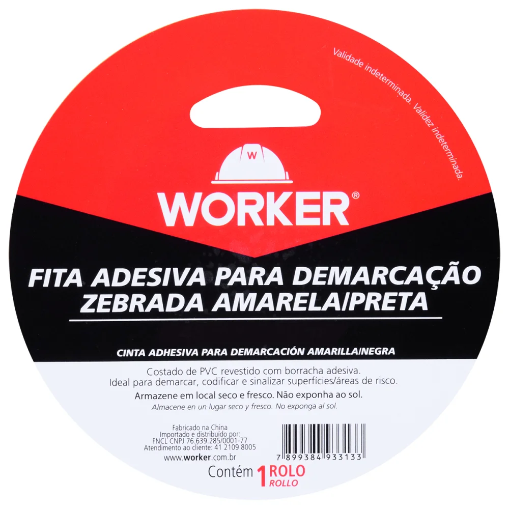 Fita Zebrada Preto/Amarelo 50 m Worker Promoção!