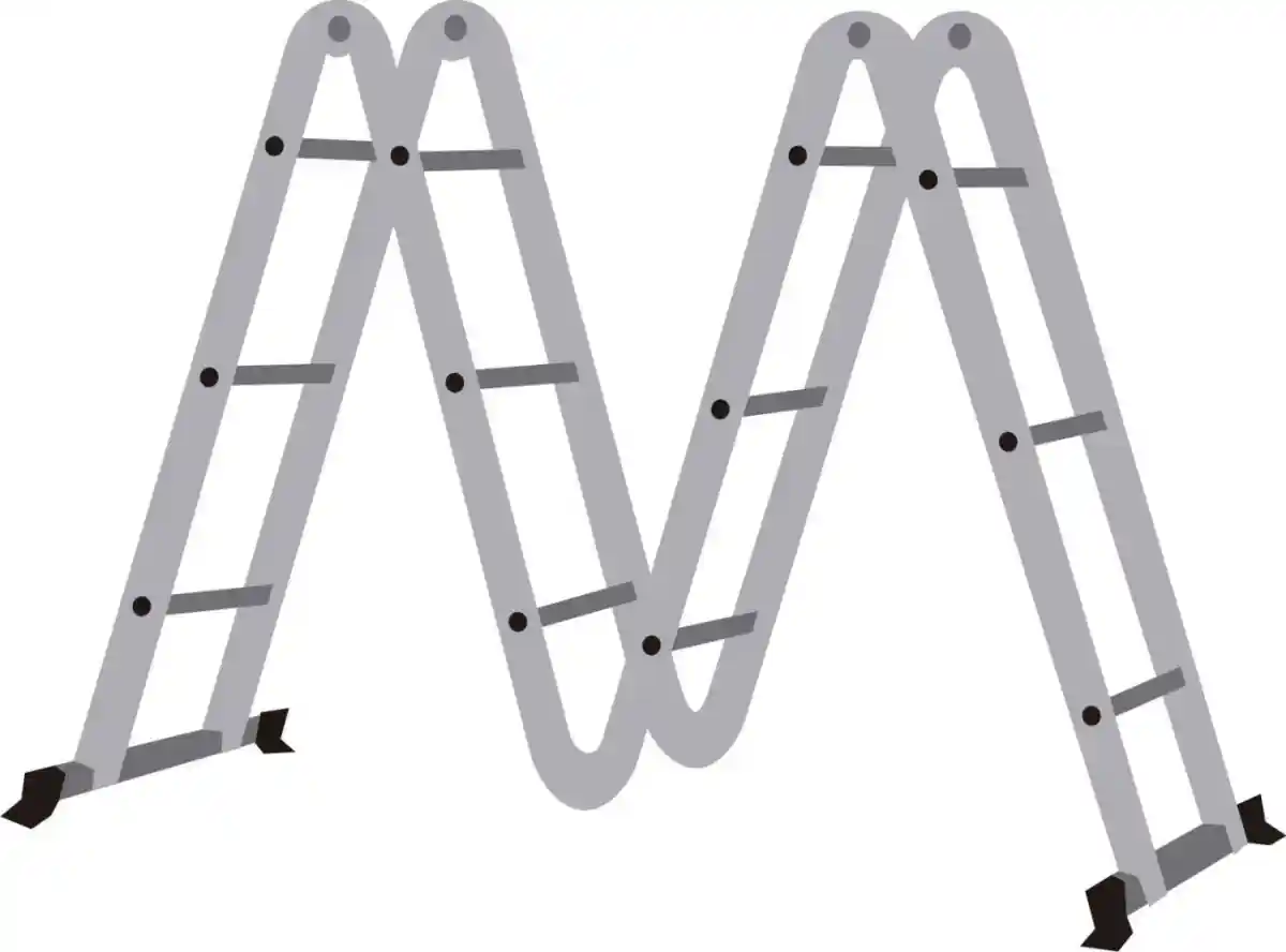 Escada Articulada de Alumínio 3x4 8 em 1 com 3,26m Worker