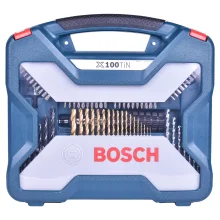 Jogo de Brocas e Bits Titanium X-Line X100Tin 100 Peças Bosch