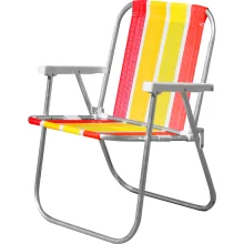 Cadeira de Praia Alta em Alumínio com Cores Sortidas Kala