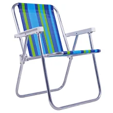 Cadeira de Praia Alumínio Polietileno Dobrável 25500 Belfix