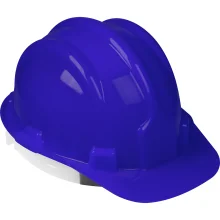 Capacete de Proteção Aba Frontal Azul com Carneira Worker