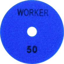 Disco de Lixa Diamantada com Velcro 4" G50 Azul Worker 