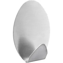 Gancho adesivo oval, em inox, com 2 peças VONDER