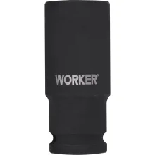 Soquete Sextavado De Impacto Longo Encaixe 1/2" 24mm Worker