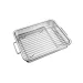 Bandeja Redonda Antiderrapante em Aço Inox 34X28cm Tramontina