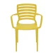 Cadeira Sofia com braço Amarelo TRAMONTINA