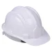 Capacete Proteção Branco com Carneira e Aba Frontal Worker