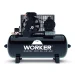 Compressor de Ar Monofásico 10pcm 140psi 100L 2Hp Biv Worker