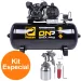 Compressor De Ar 100 Litros 10 Pés Pressure SE10/100V Com Pistola Pintura 127/220 Mono