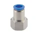 Conexão Pneumática Reta Rápida Fêmea Rosca 3/8x10mm Conecfit