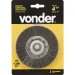 ESCOVA CIRCULAR DE NYLON 4 COM HASTE DE 1/4 VONDER