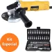 Esmerilhadeira Angular 4. 1/2" 800W Dwe4020 Dewalt - 220V+Jogo de Soquetes Sextavados 46 Peças Bumafer