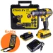 Furadeira/Parafusadeira Impacto 20V Sbh20S2K Stanley Bivolt Com Acessórios