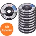 Kit com 10 Discos de Desbaste 4.1/2" Standard Bosch