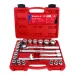 Kit de Soquete Estriado com 23 Peças 1/2" 8-32mm Mayle