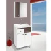 Kit Gabinete Pop com Pés Branco e Amêndoa 60cm Fabriban