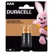 Pilha Alcalina Pequena AAA com 2 Peças Duracell