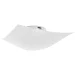 Plafon Solari Branco 1XE27 Quadrado Taschibra