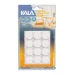 PROTETOR ADESIVO EVA KALA BRANCO REDONDO 19MM 12 PCS