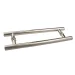 Puxador Tubular Duplo para Portas Inox 1" 750mm Geris