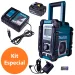 Rádio Portátil Am/fm Usb Bluetooth Dmr106 com Bateria e Carregador Makita