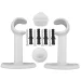 Kit Suporte para Varão de Cortina Branco 19mm Kala