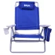 Cadeira de Praia Reclinável com Bolsa Térmica Azul 136Kg Kala