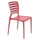 Cadeira Sofia em Polipropileno Vermelha Tramontina 