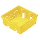 Caixa de Luz Embutir Quadrada Reforçada 4x4 Amarela Tramontina