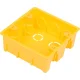 Caixa de Luz em PVC Quadrada Amarela 4x4 Somar