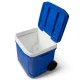Caixa Térmica com Rodas Profile Ice Cube Azul 56L Igloo