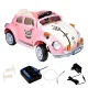 Carro Elétrico Fusca Com Controle Remoto Belfix – Rosa