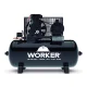 Compressor de Ar Monofásico 10pcm 140psi 100L 2Hp Biv Worker