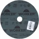 Disco de Lixa de Fibra 7" x 7/8" Grão 100 Worker