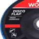 Disco Flap Inox Curvo Grão 60 114,3X23mm Worker