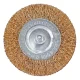 Escova de Aço Circular Latonada Com Haste 75 x 10 mm Rocast