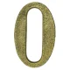 Número Residencial Plástico N°0 Bronze 10Cm Kala