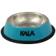 Tigela para Pets em Aço Inox Azul 30cm Kala