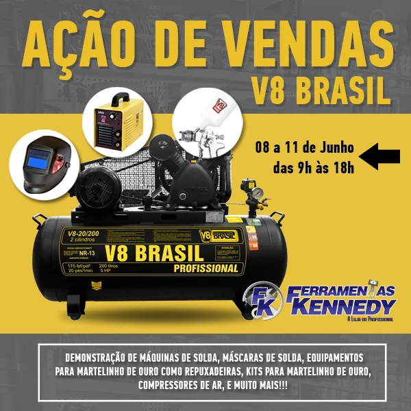 Ação de Vendas V8 Brasil