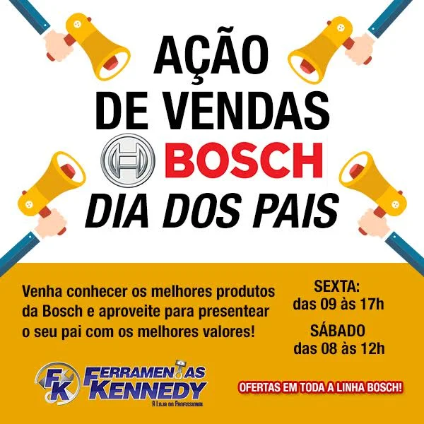 Ação de vendas - Bosch Ferramentas