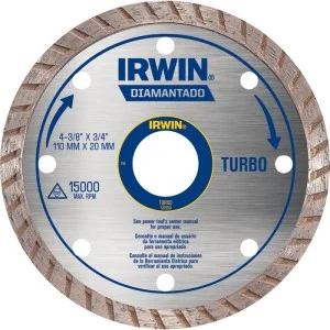 Disco Diamantado 110Mm Turbo Iw13893 Irwin - Corte Seco