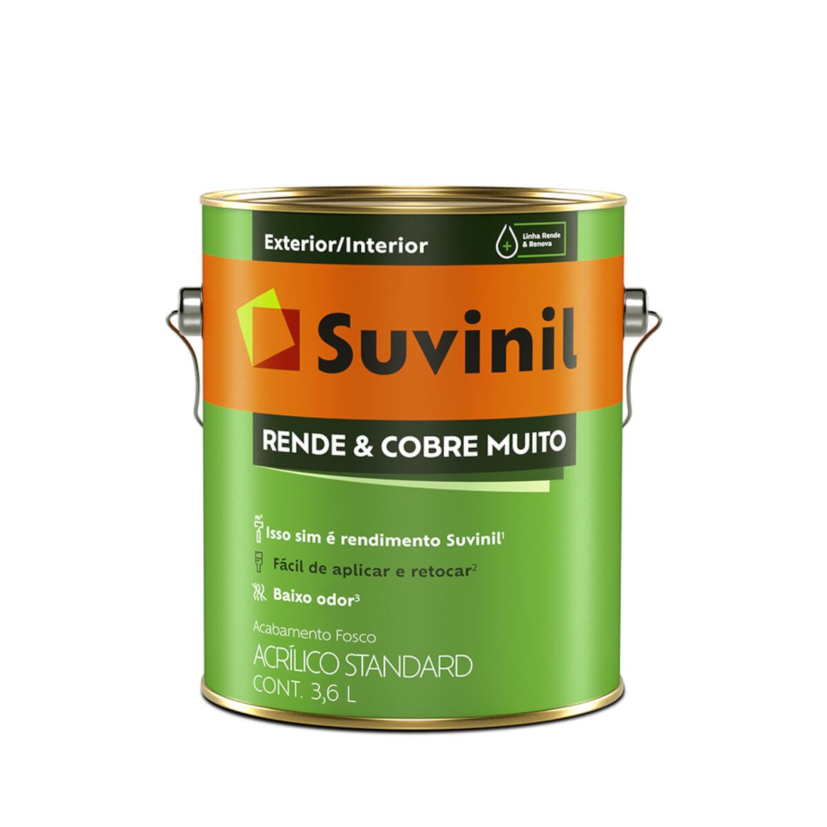 Tinta Acrílica Rende & Cobre Fosco Gelo 3,6L Suvinil