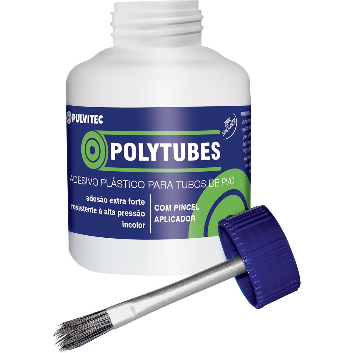 Adesivo para Tubos de Pvc Rígido Polytubes com Pincel 175G Pulvitec