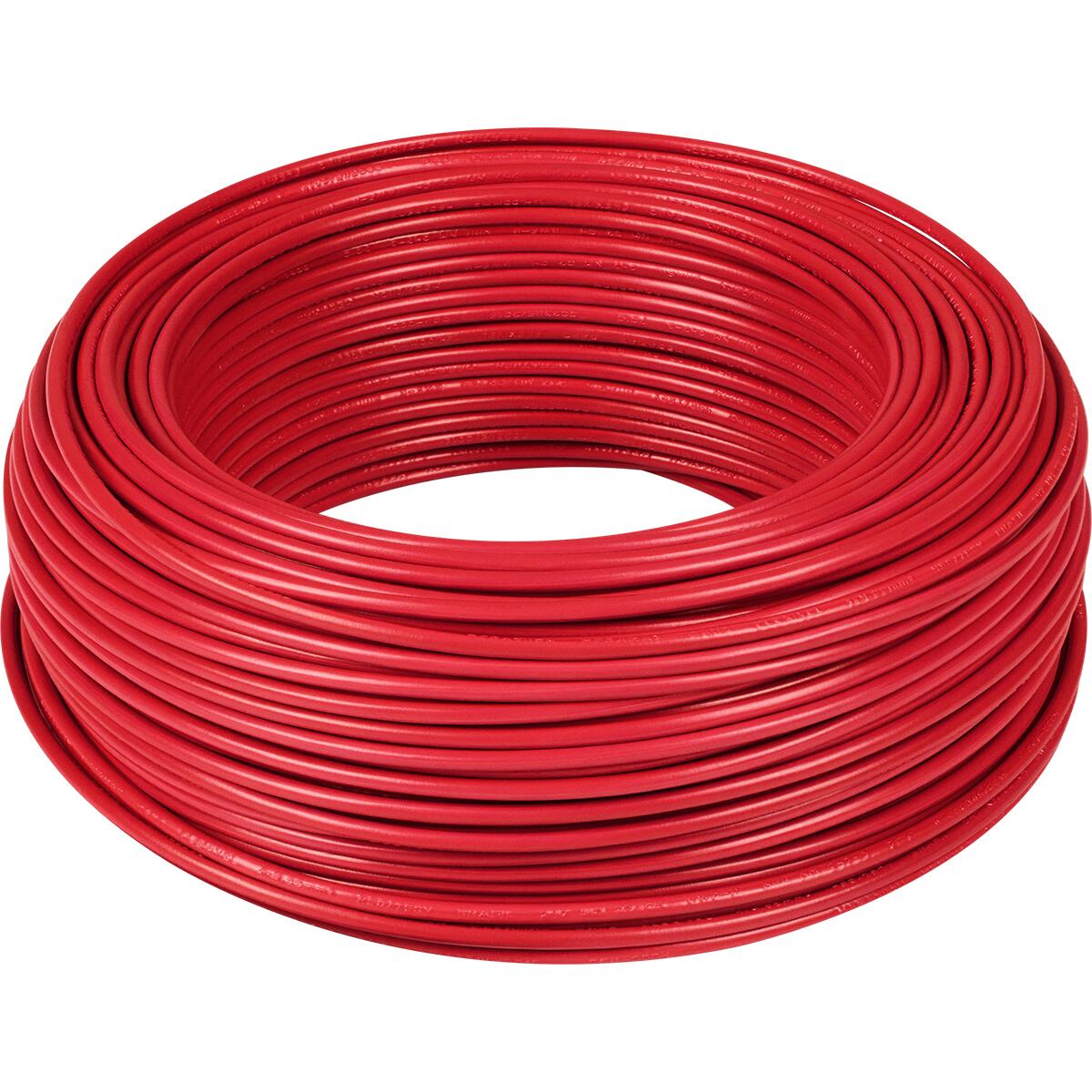 Cabo Flexível 10Mm Vermelho 750V 100M Liege