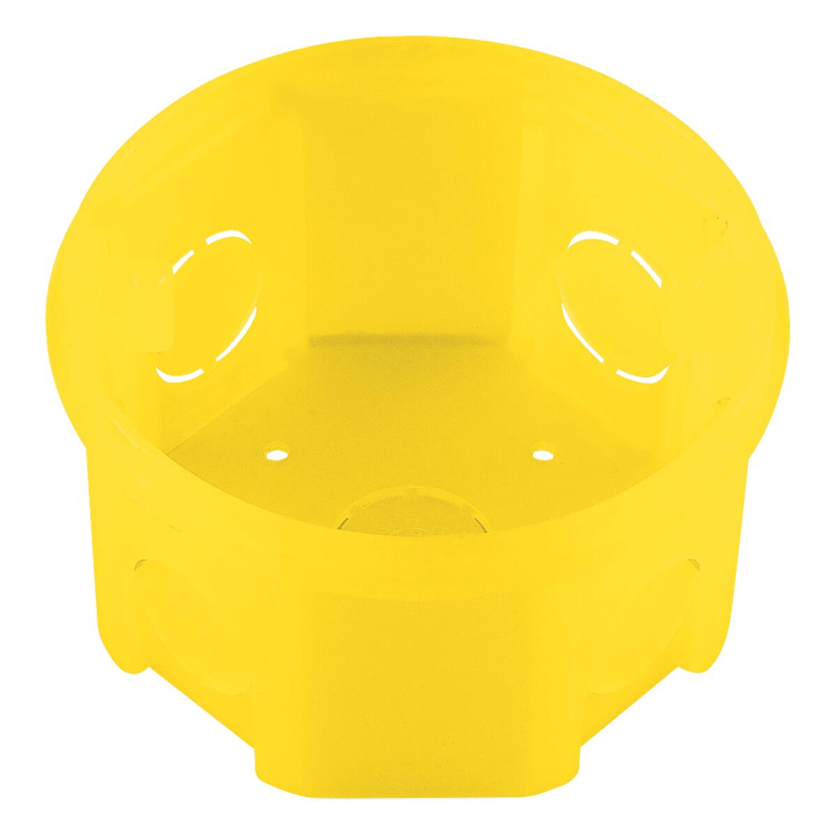 Caixa de Embutir Octogonal 3X3 Amarela Tramontina