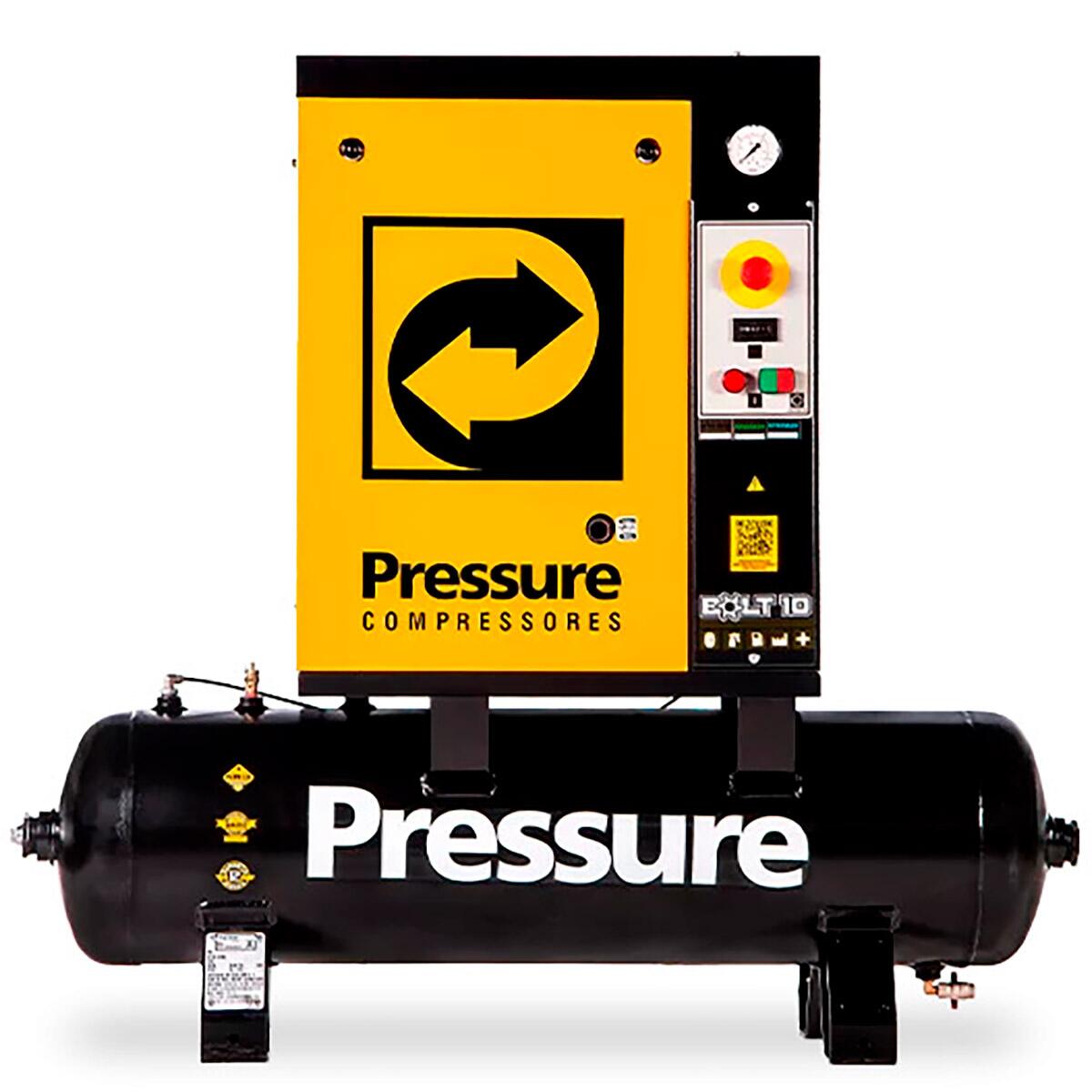 Compressor de Ar Parafuso 10Hp 380V Bolt 10 Pressure