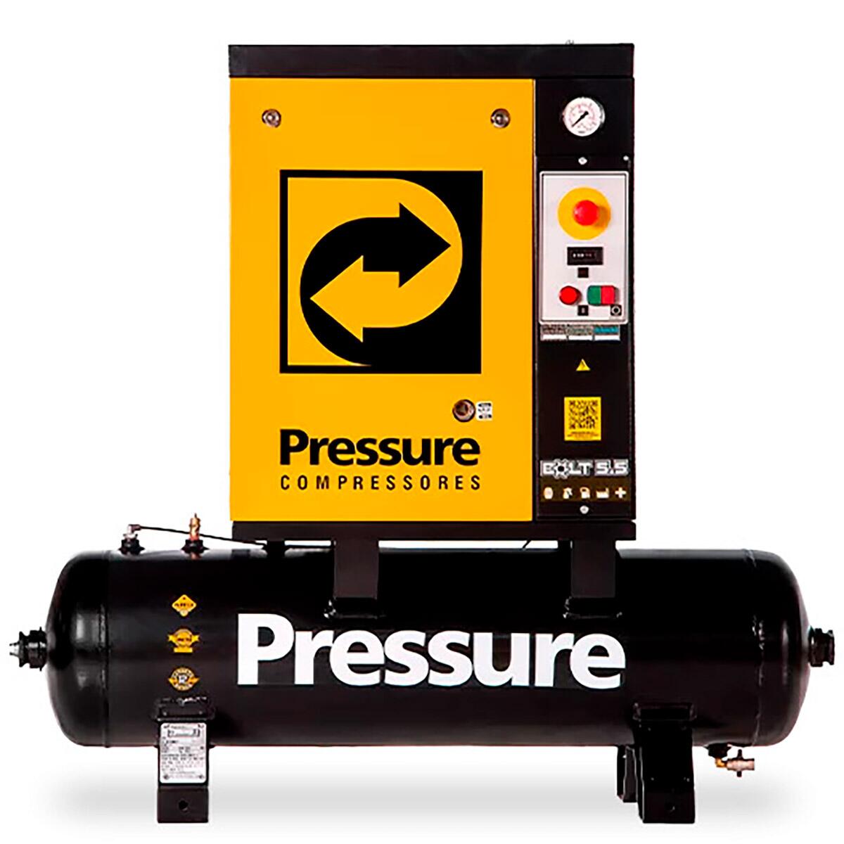 Compressor de Ar Parafuso 5. 5Hp 220V Bolt 5. 5 Pressure