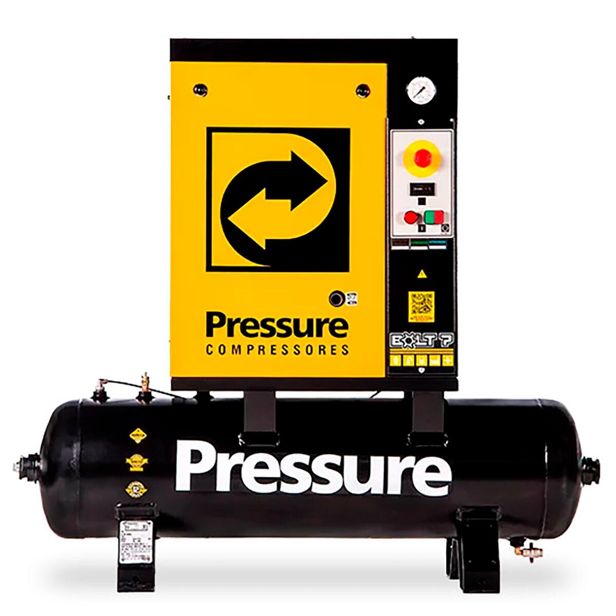 Compressor de Ar Parafuso 7Hp 220V Bolt 7 Pressure